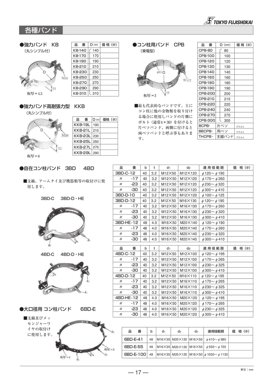 強力バンド 自在コン柱バンド