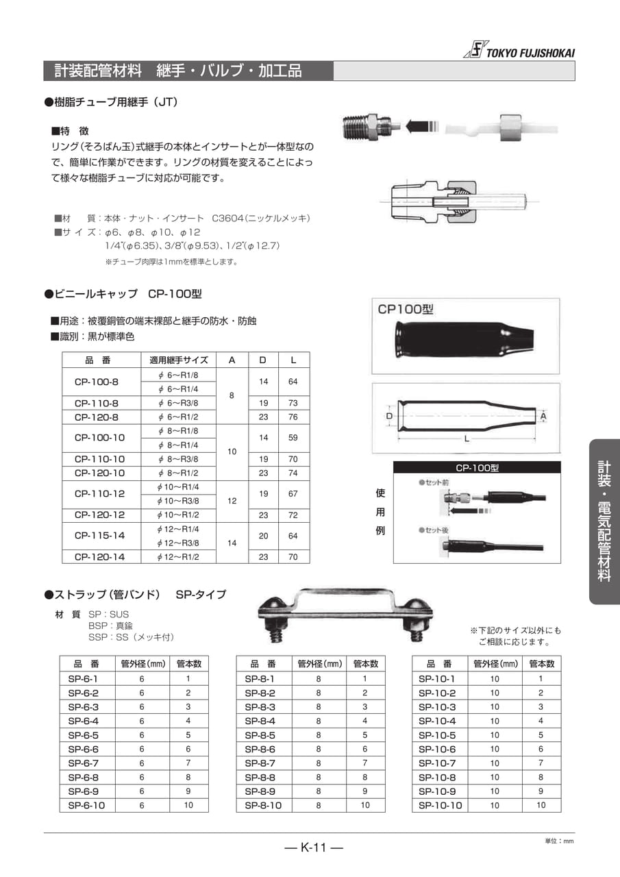 計装配管材料 継手・バルブ・加工品