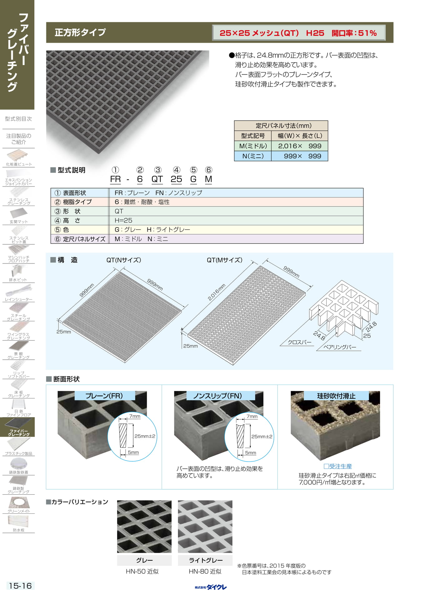 15-16 正方形ﾀｲﾌﾟH25P25