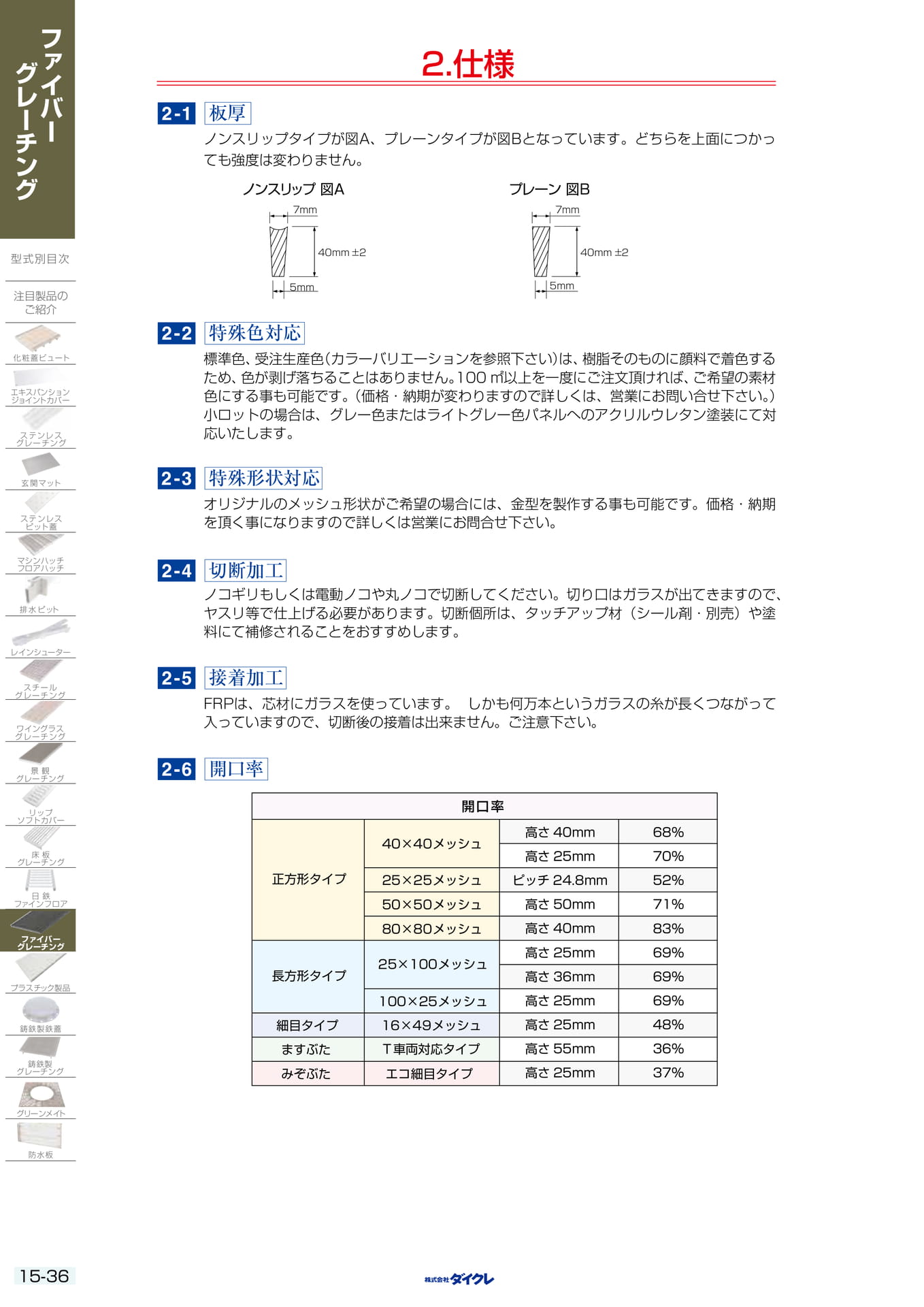 15-36 仕様