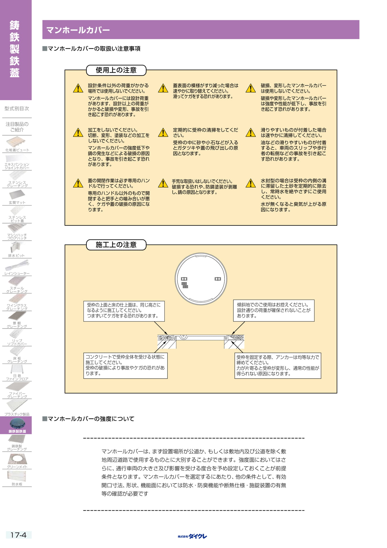 17-4 ﾏﾝﾎｰﾙｶﾊﾞｰ