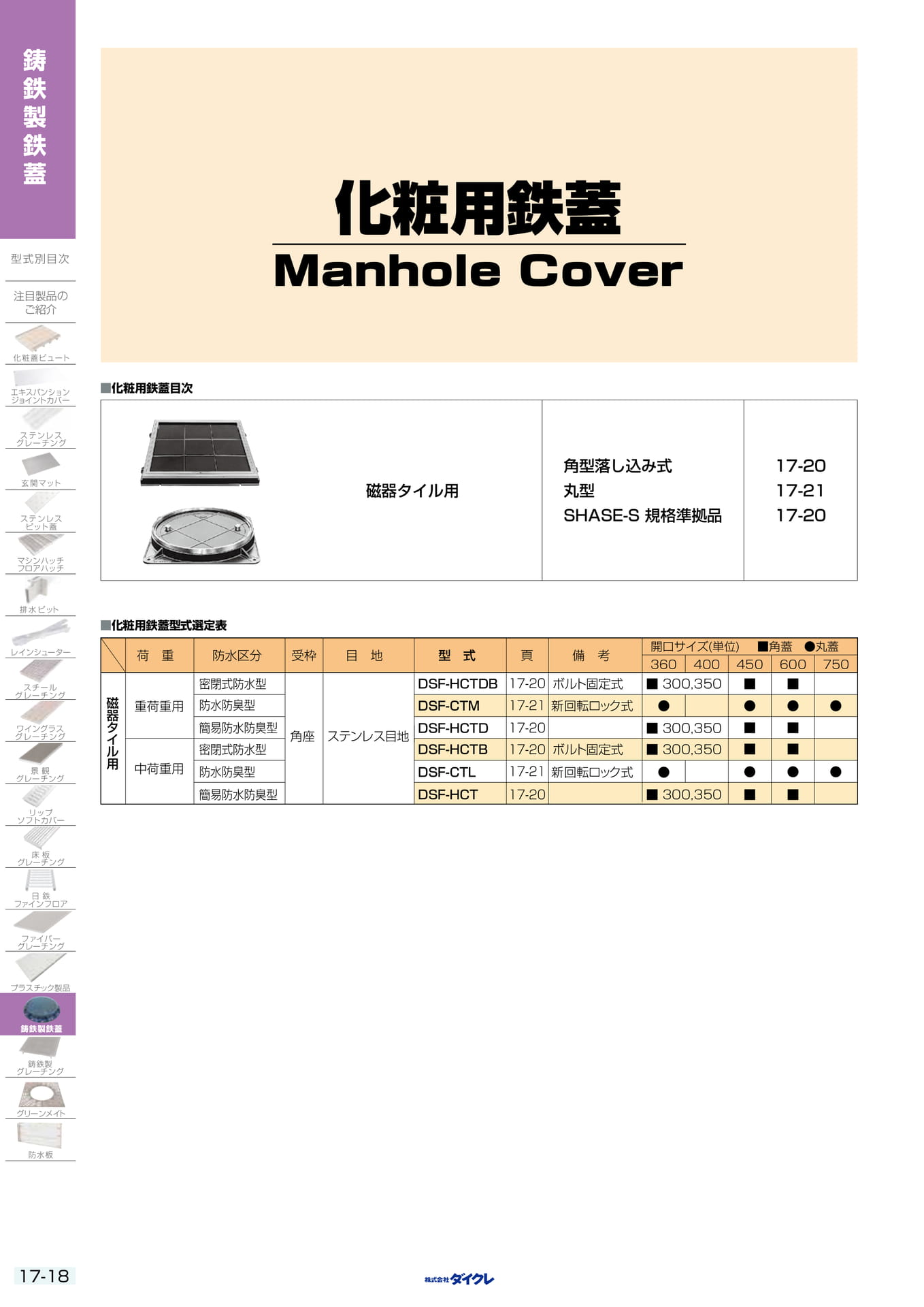 17-18 化粧用鉄蓋