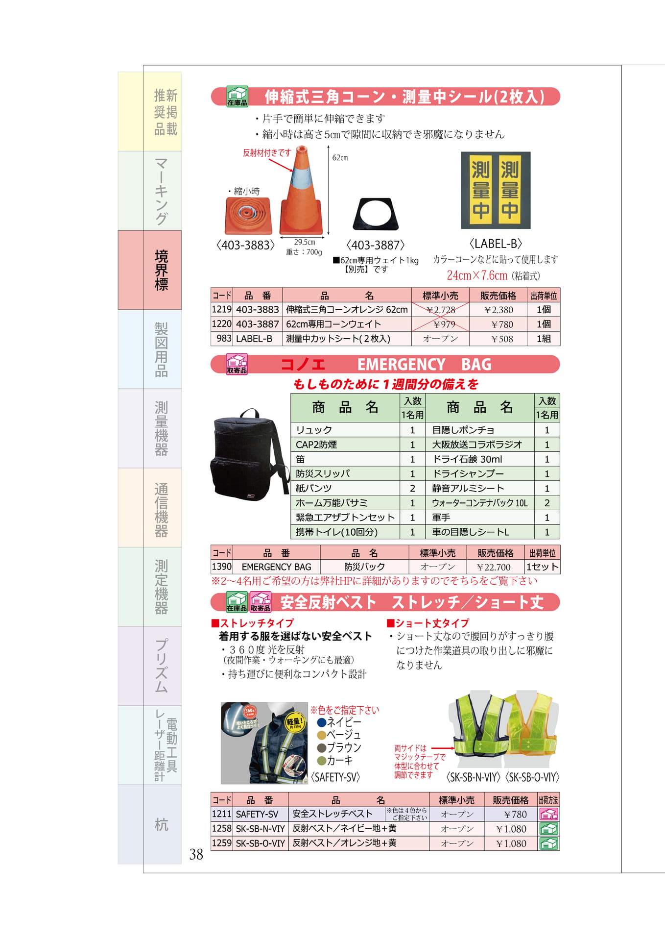 P.38 保安用品