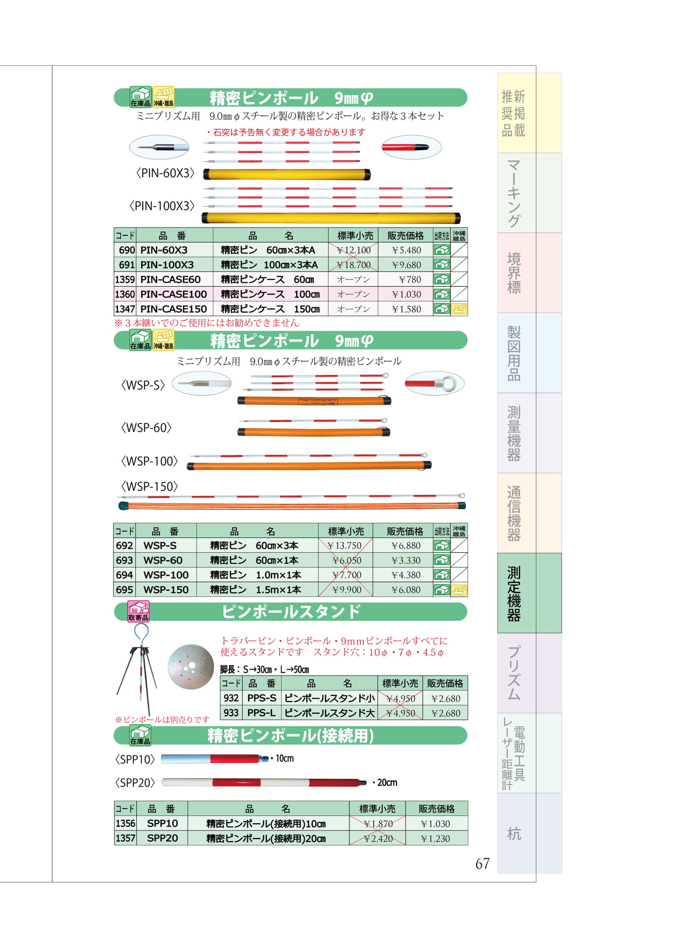 P.67 精密ピンポール ピンポールスタンド