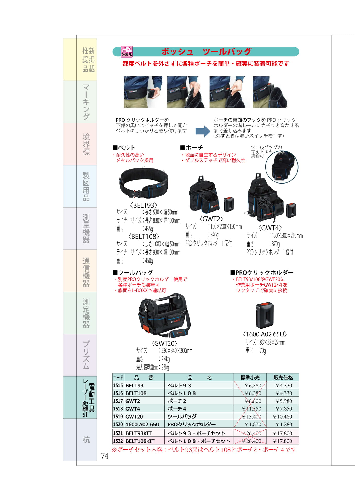 P.74 ボッシュ① ツールバック