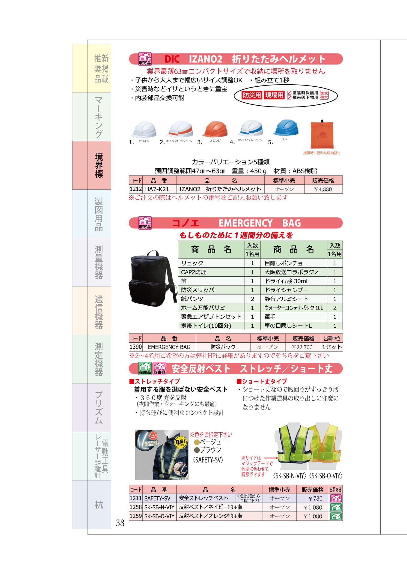 P.38　保安用品