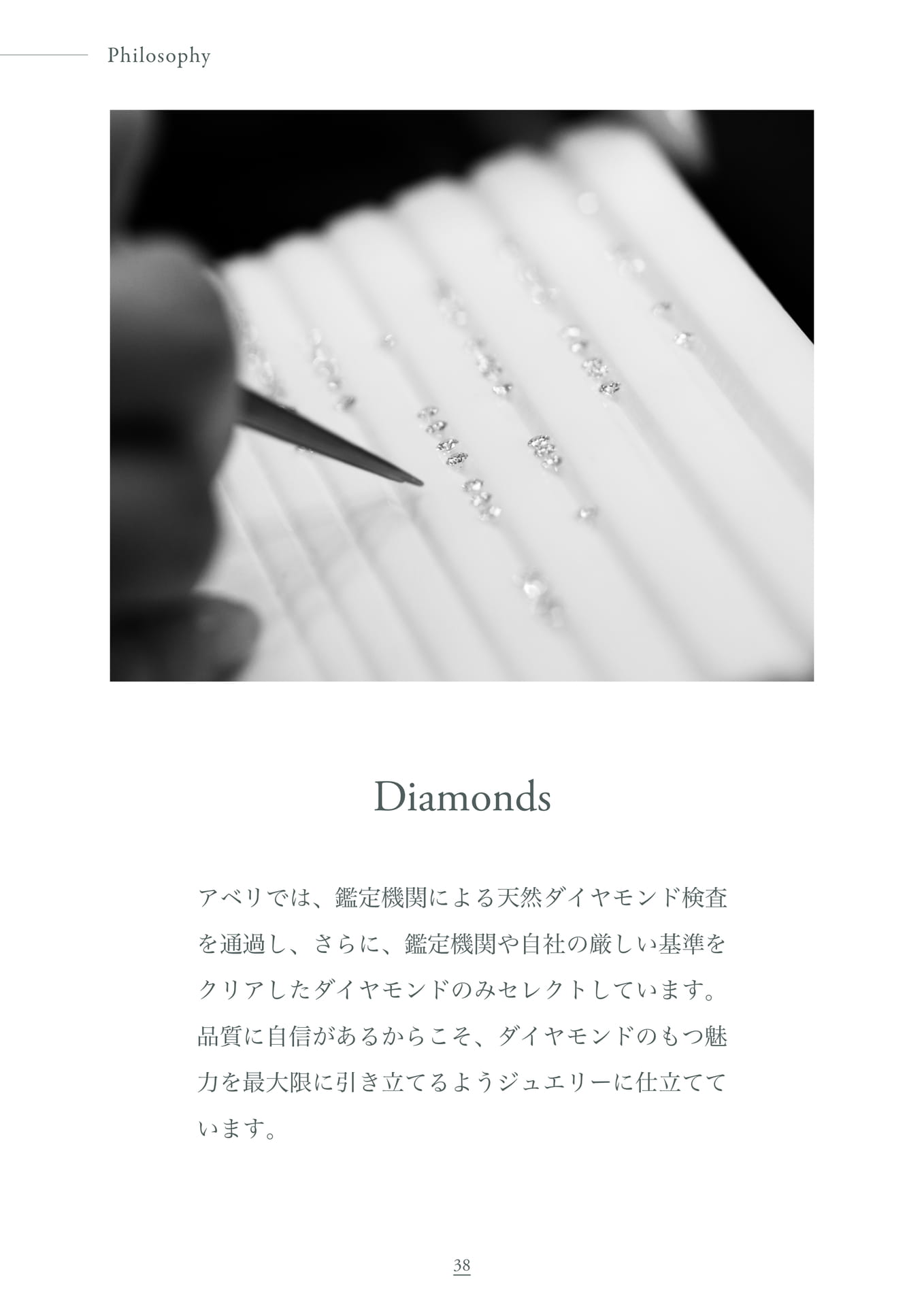 Philosophy / Material (Diamonds)