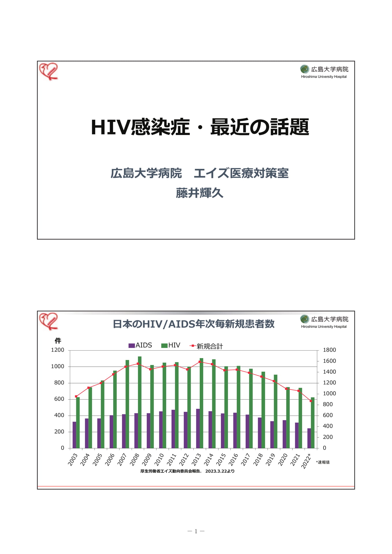 HIV感染症・最近の話題