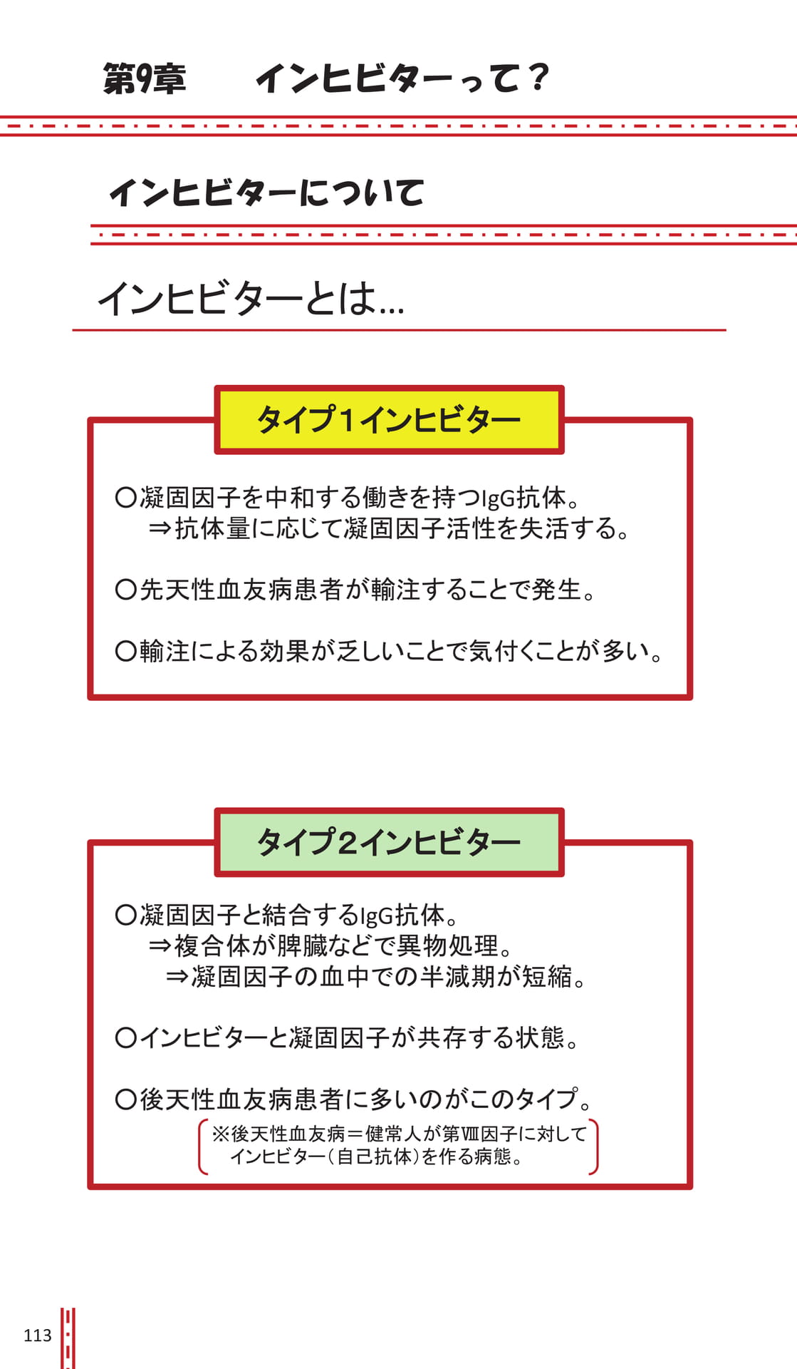 第9章 インヒビターって?