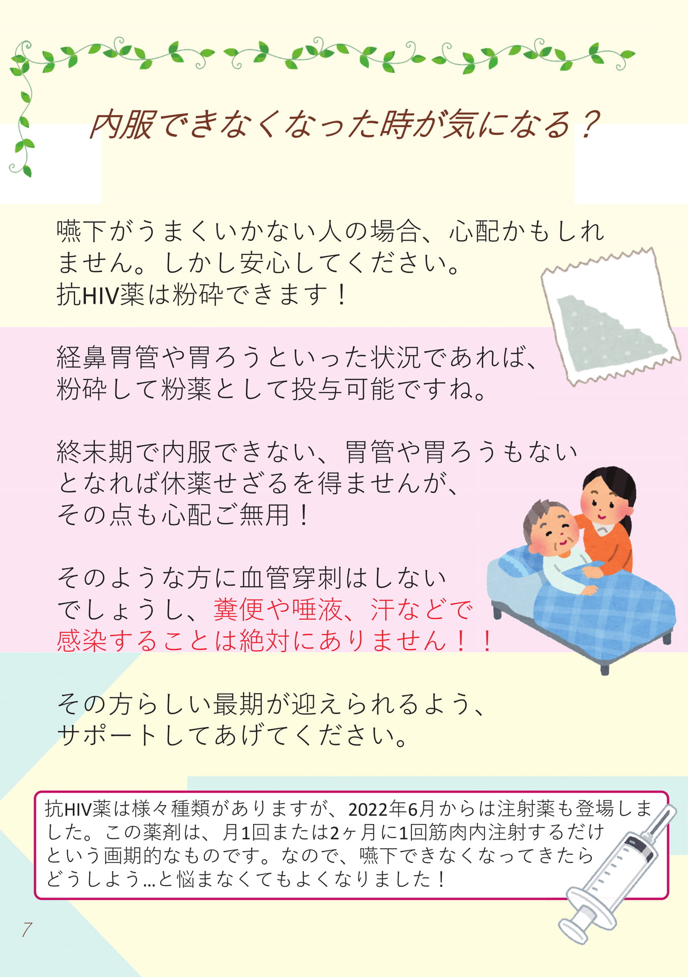 7.内服できなくなった時が気になる？