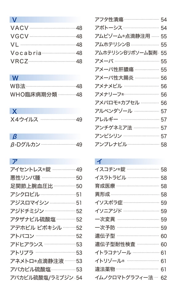 索引5(V〜イ)