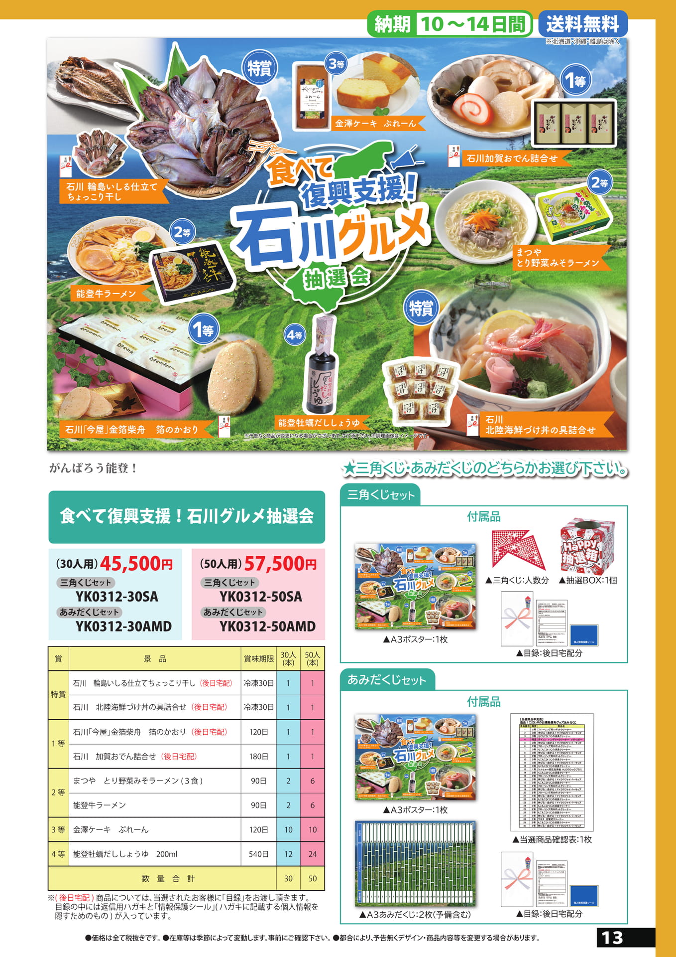 石川グルメ抽選会