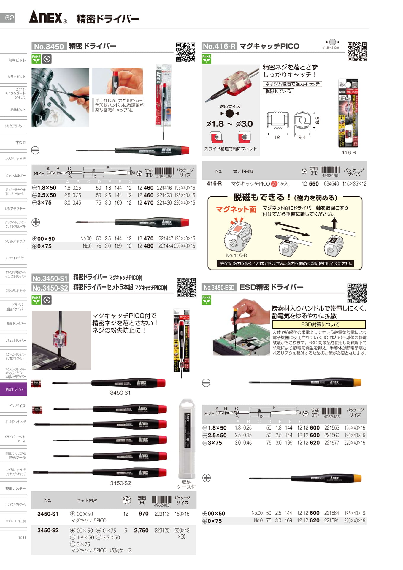 精密ドライバー			