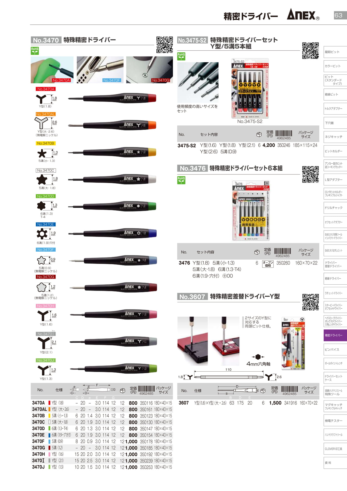 精密ドライバー			