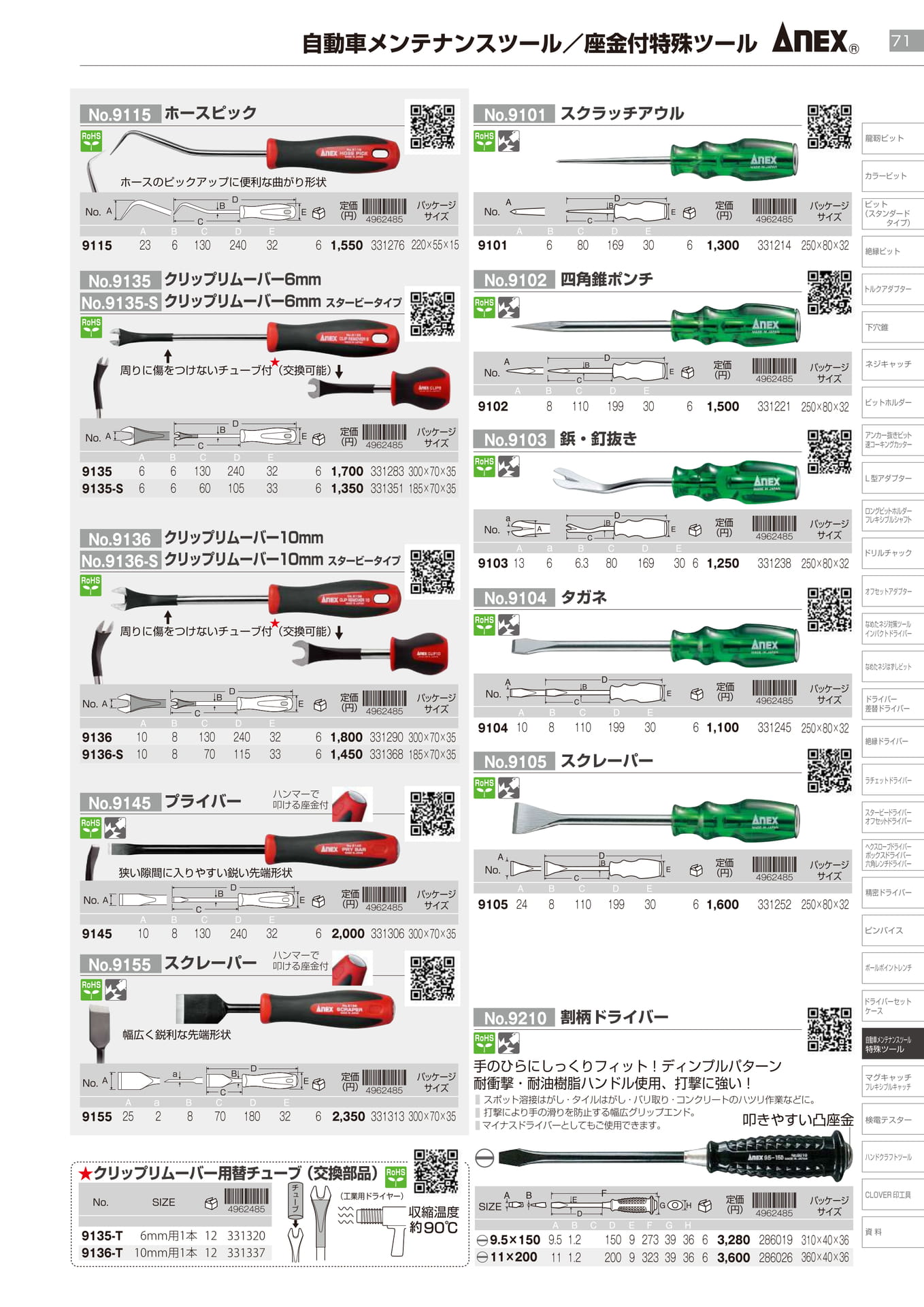 自動車メンテナンスツール／座金付特殊ツール		