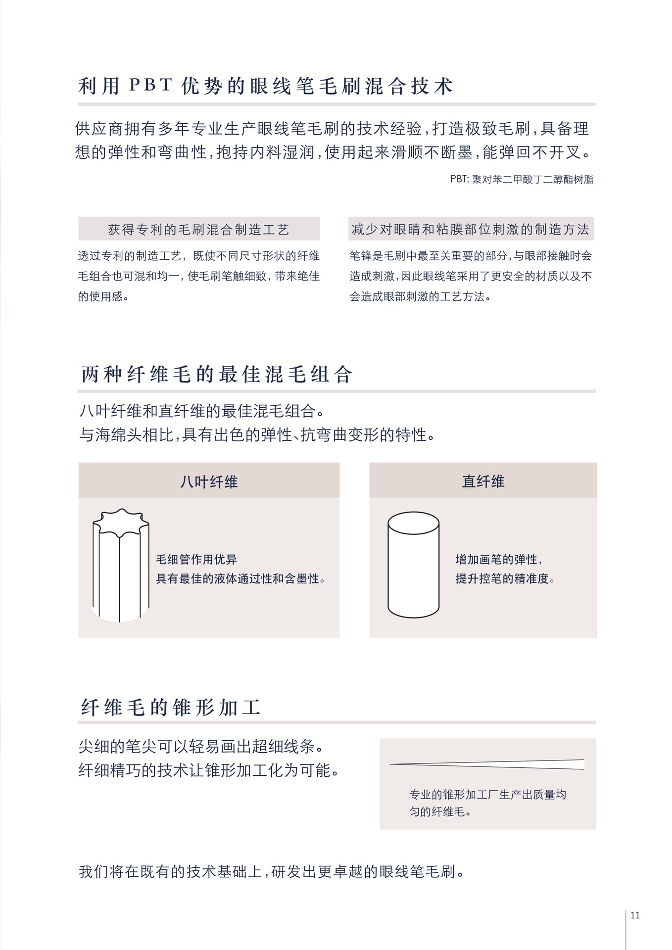 眼线笔毛峰特点