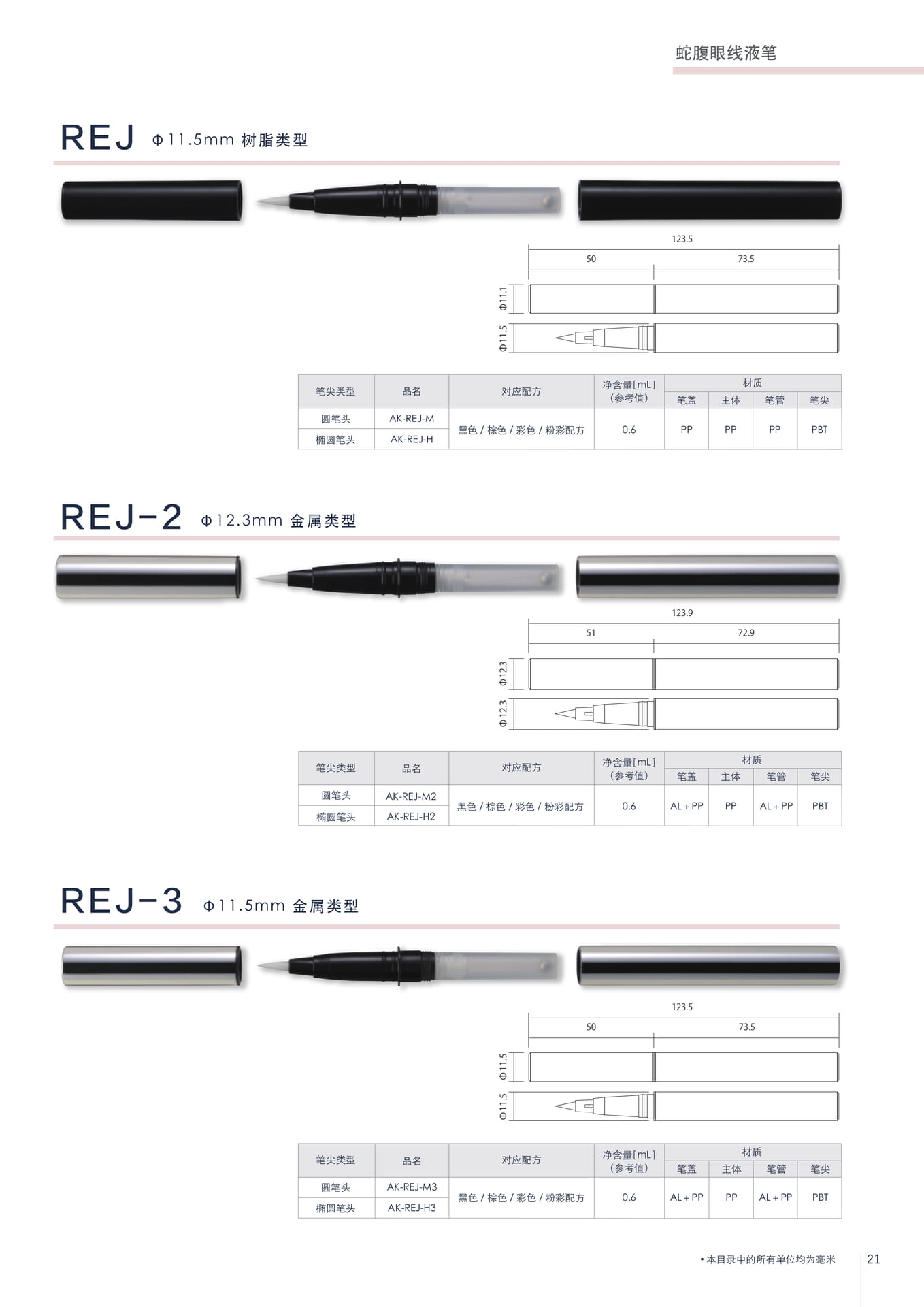 REJ 可替换式