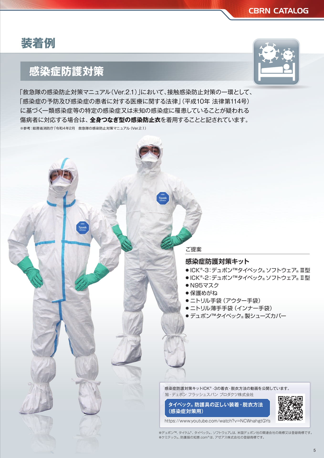 P5:装着例_感染症防護対策