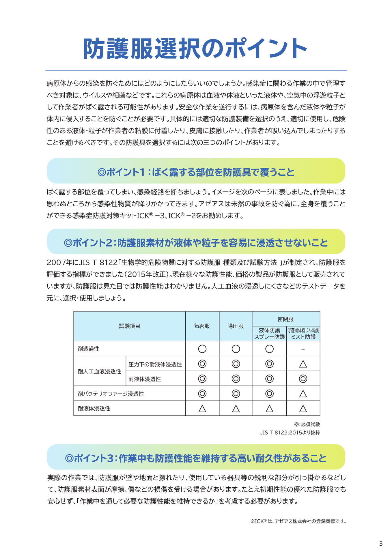 P2:防護服選択のポイント-1