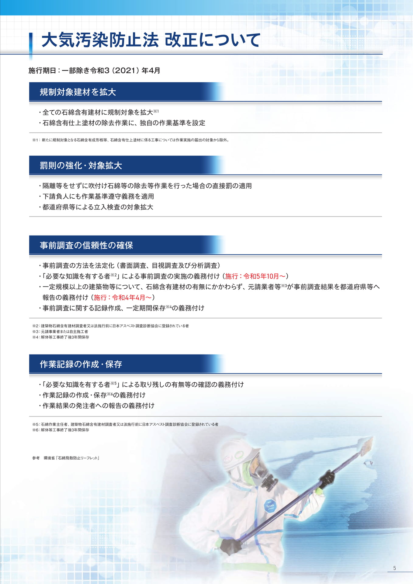 P5:大気汚染防止法改正について
