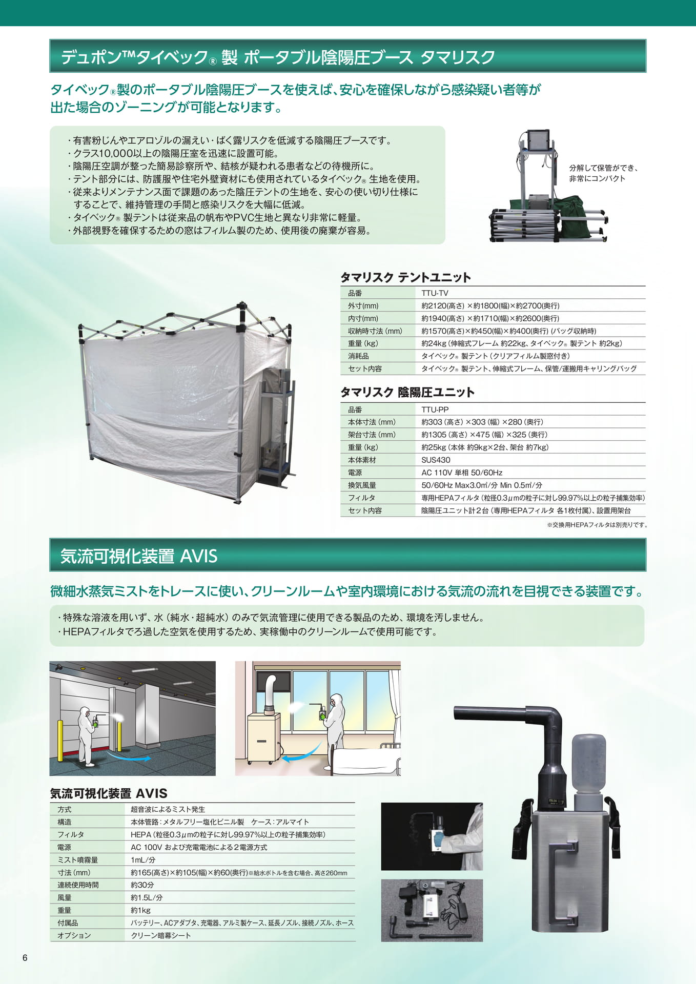 P6:タマリスク・気流可視化装置