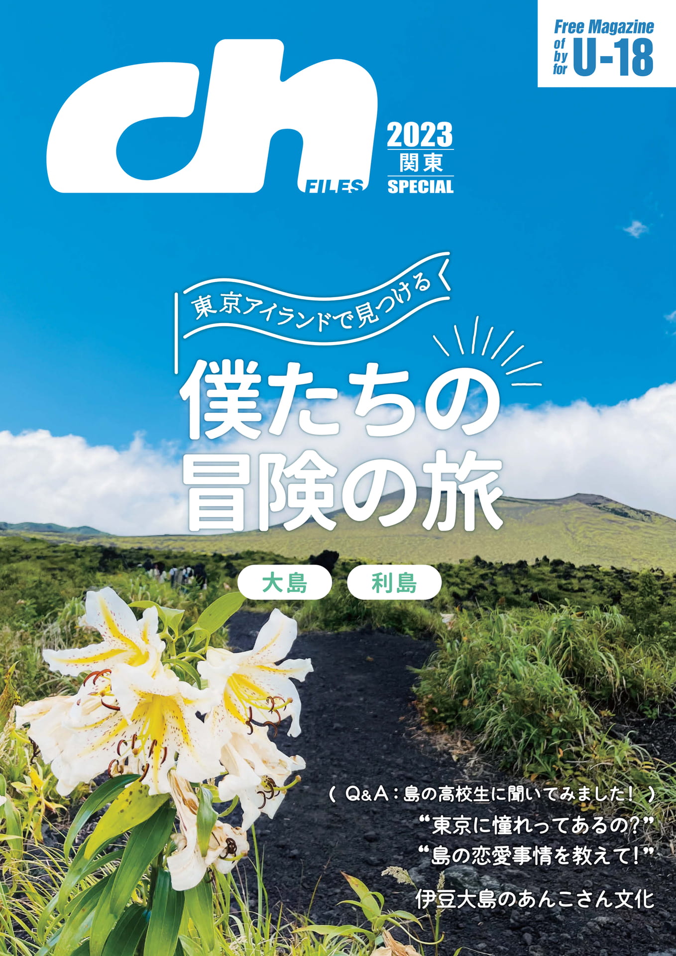 茶島けん。（ちゃじま。）ページ ch FILES 別冊 東京アイランドで見つける僕たちの冒険旅 大島・利島