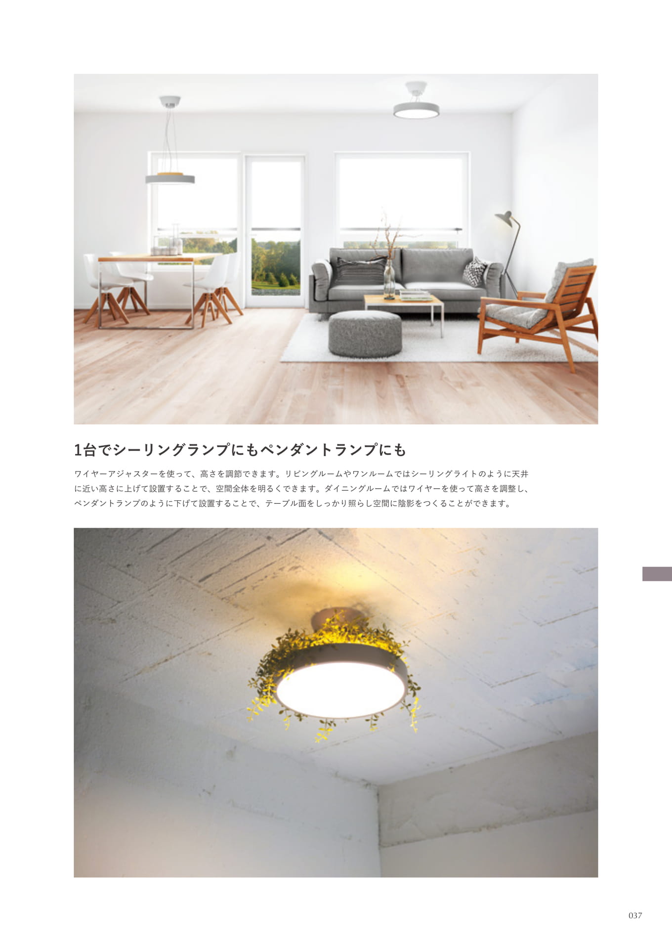 Giorno ceiling/pendant lamp