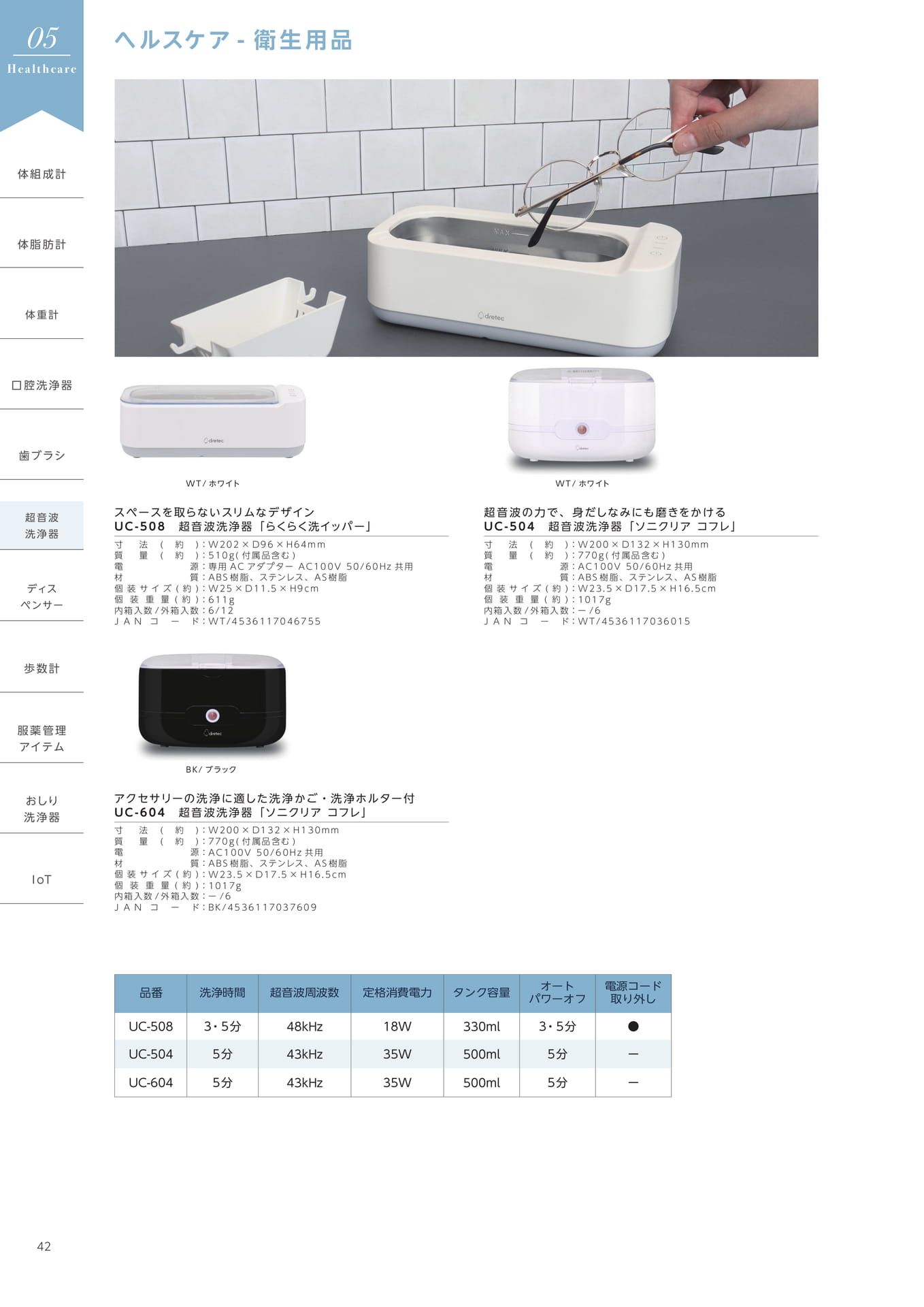 超音波洗浄器