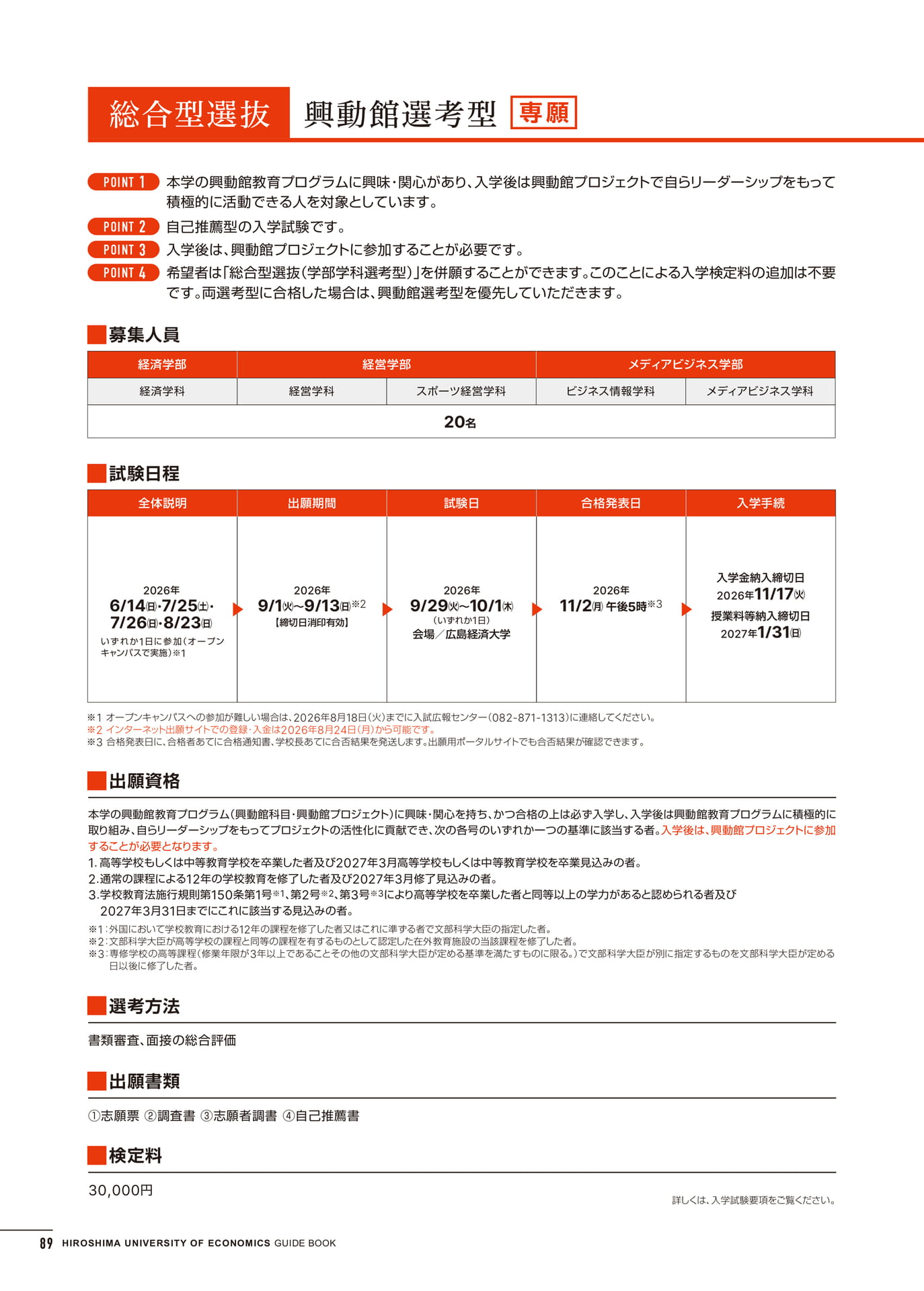 入学試験情報