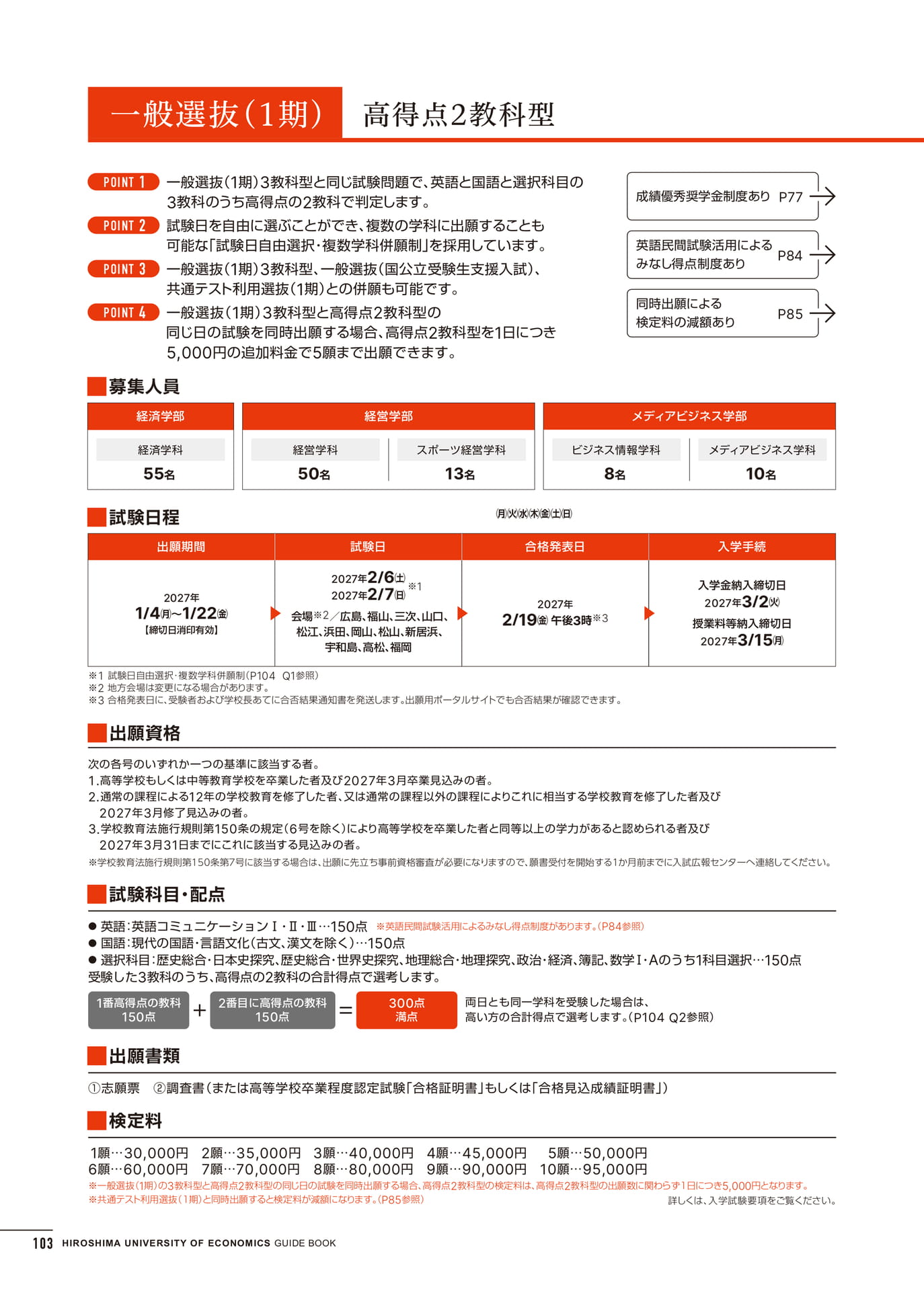 入学試験情報