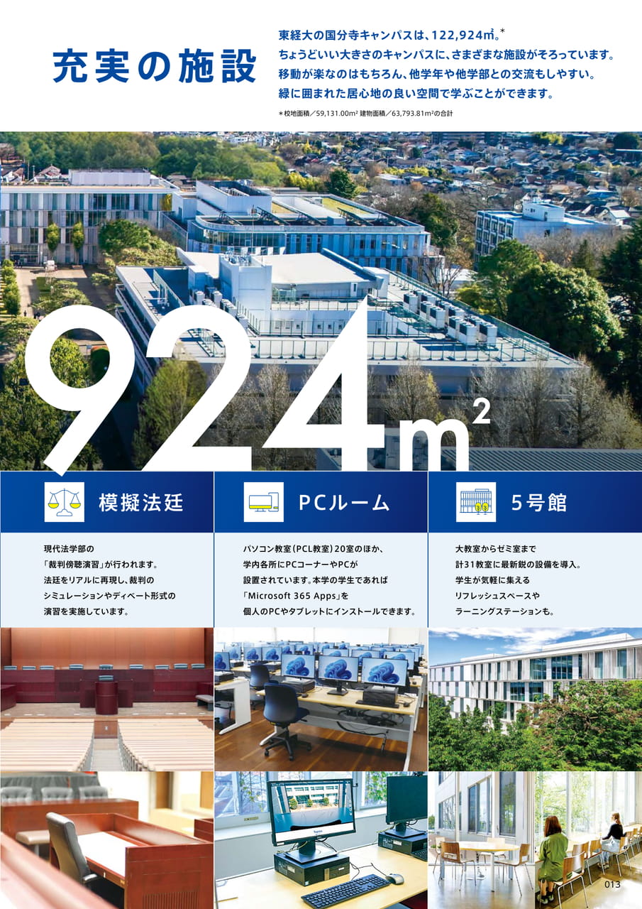 013　充実の施設
