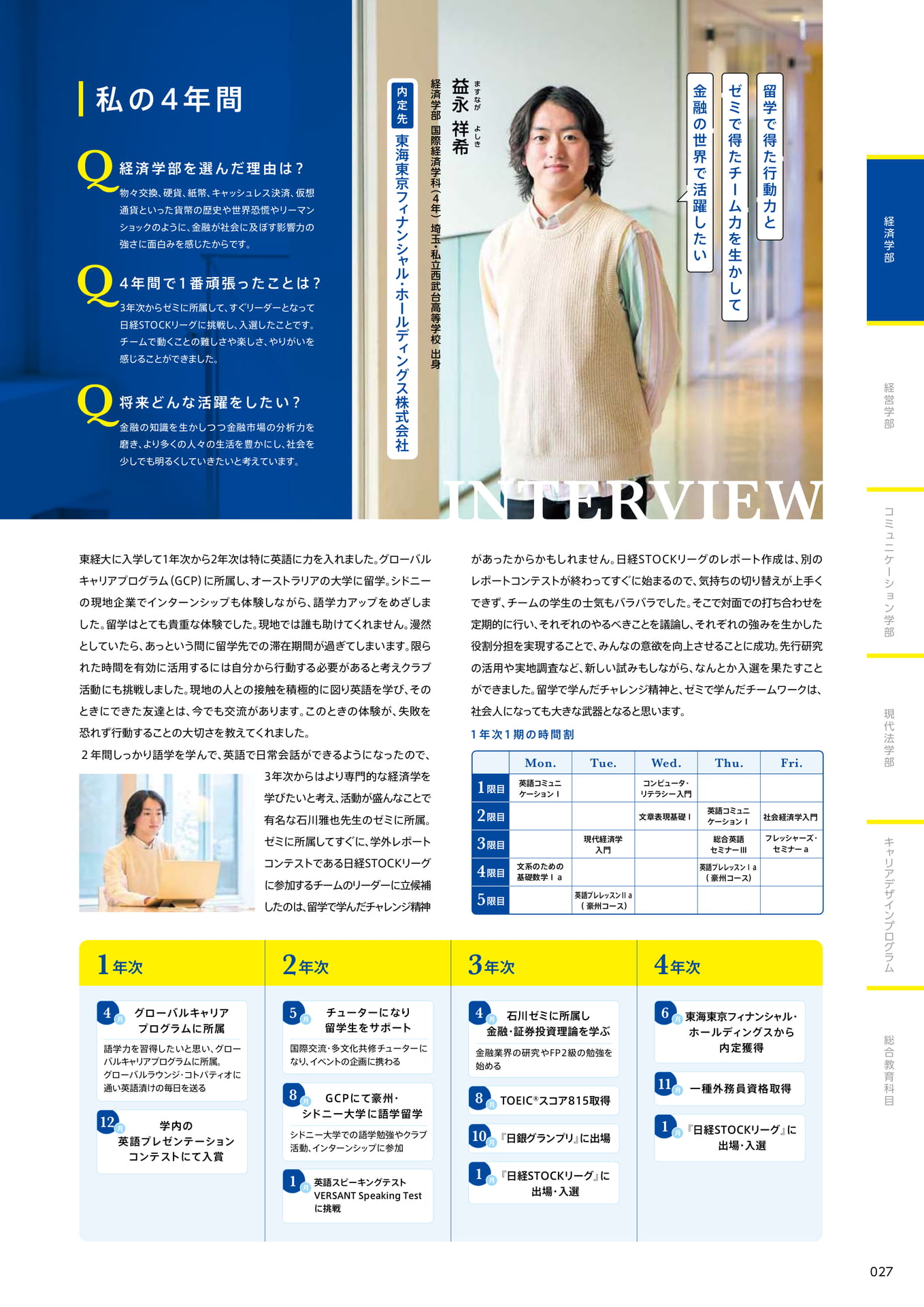 029　私の4年間