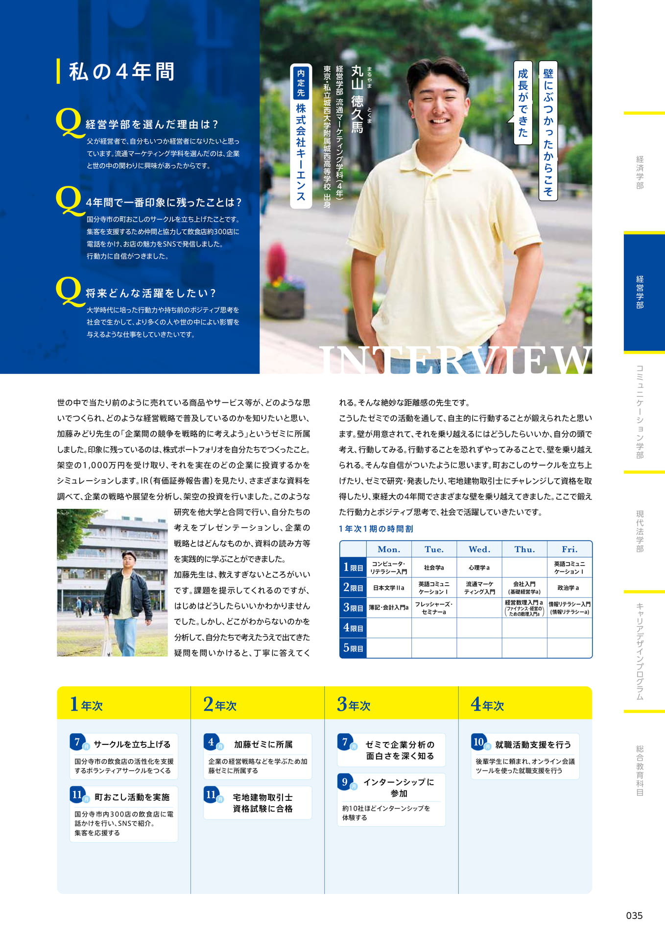 037　私の4年間