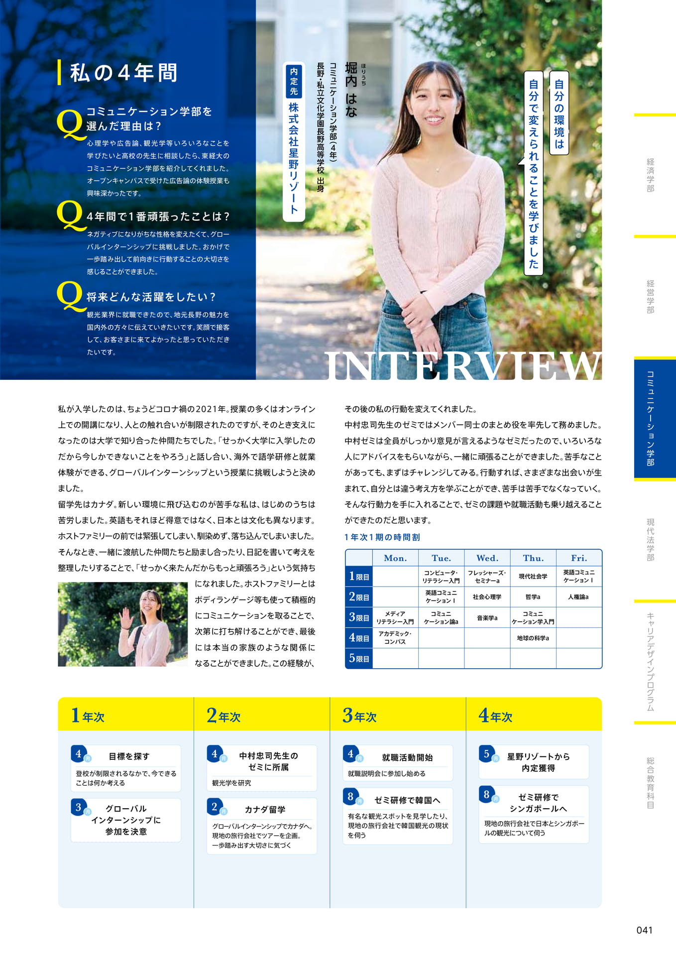 043　私の4年間
