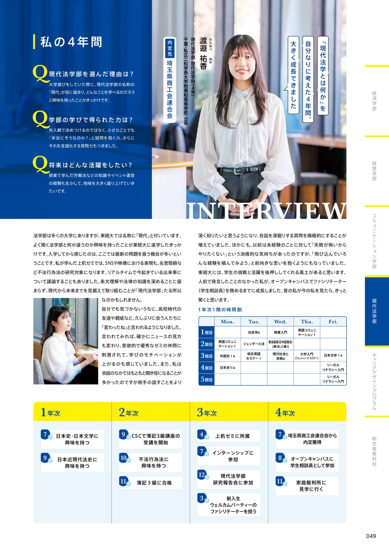 051　私の4年間