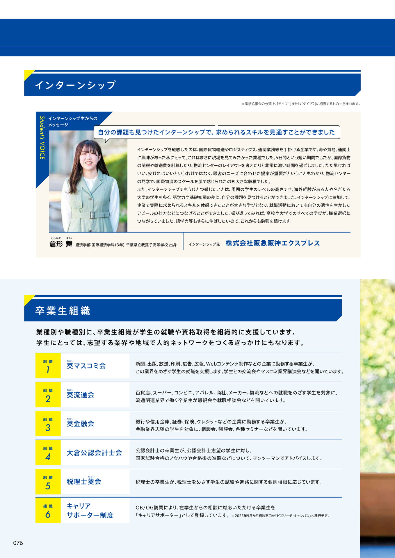 078　卒業生組織