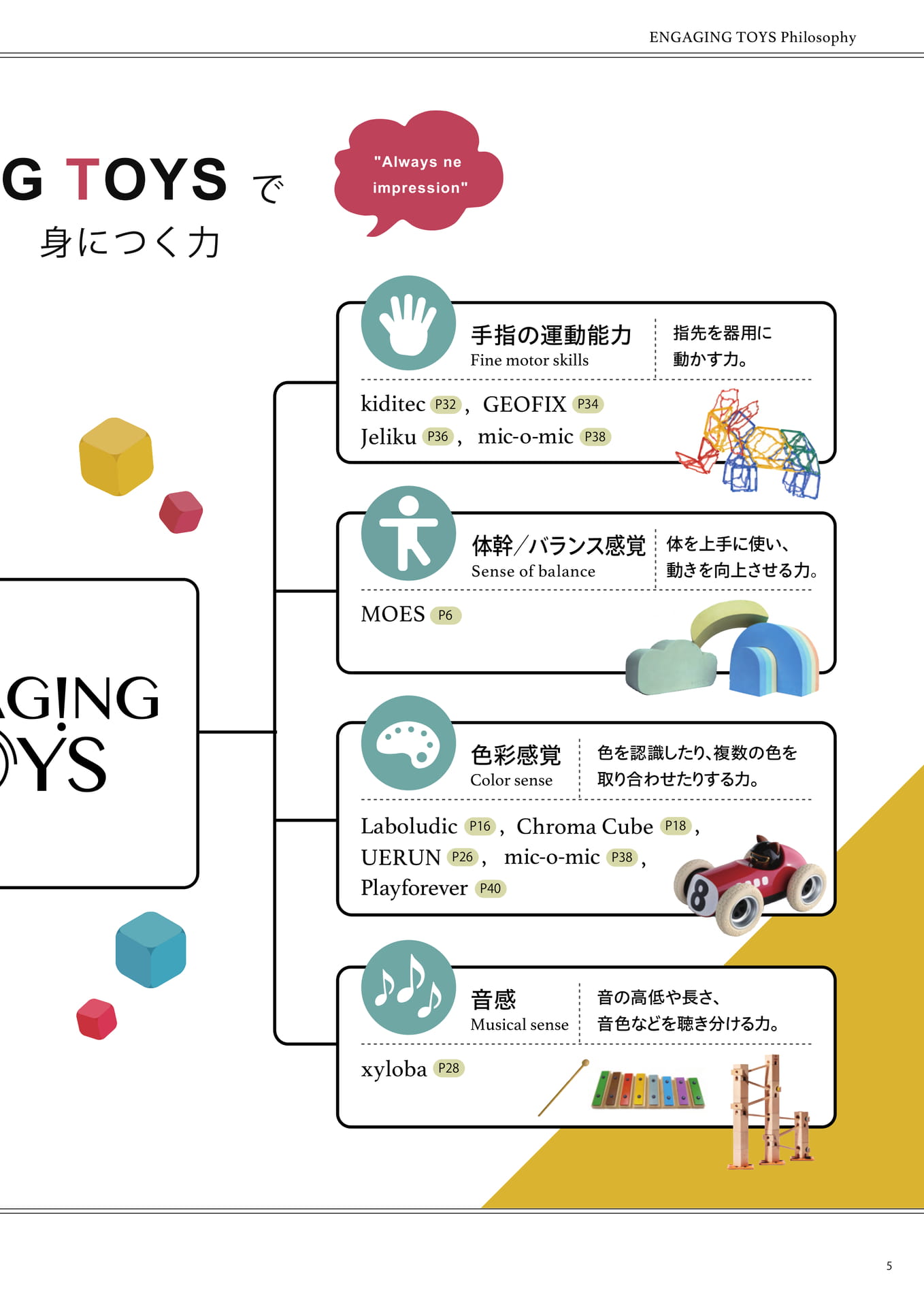 ENGAGING TOYS 身につく力