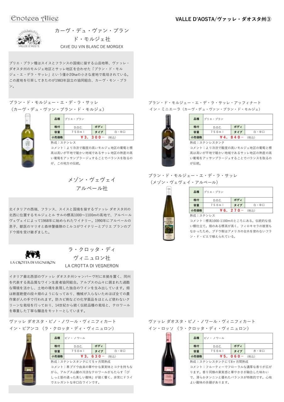 ヴァッレ・ダオスタ州➂