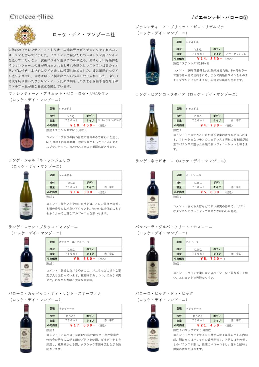 ピエモンテ州・バローロ④