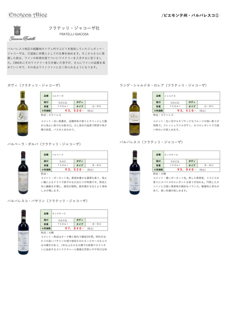 ピエモンテ州・バルバレスコ③