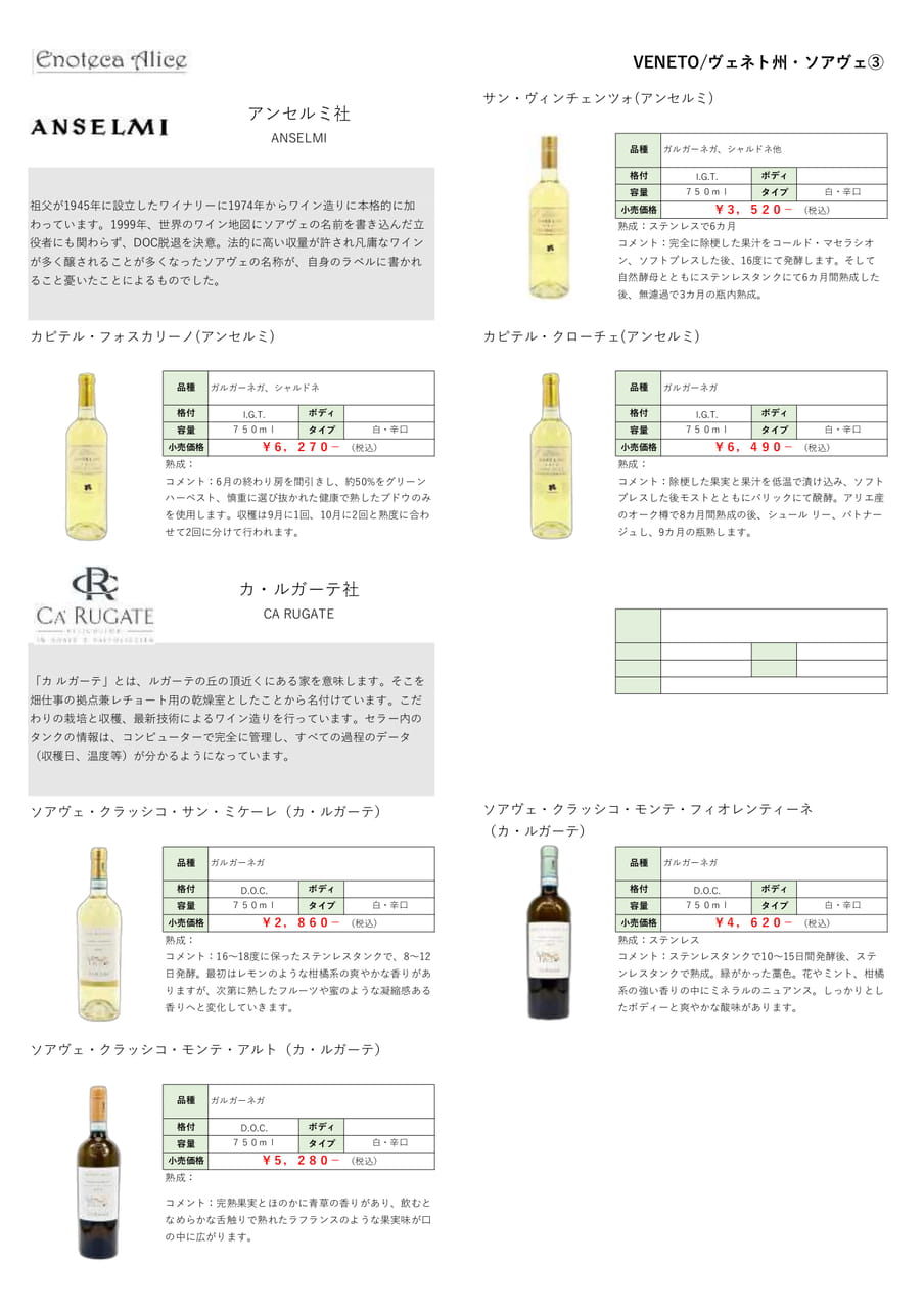 ヴェネト州・ソアヴェ④