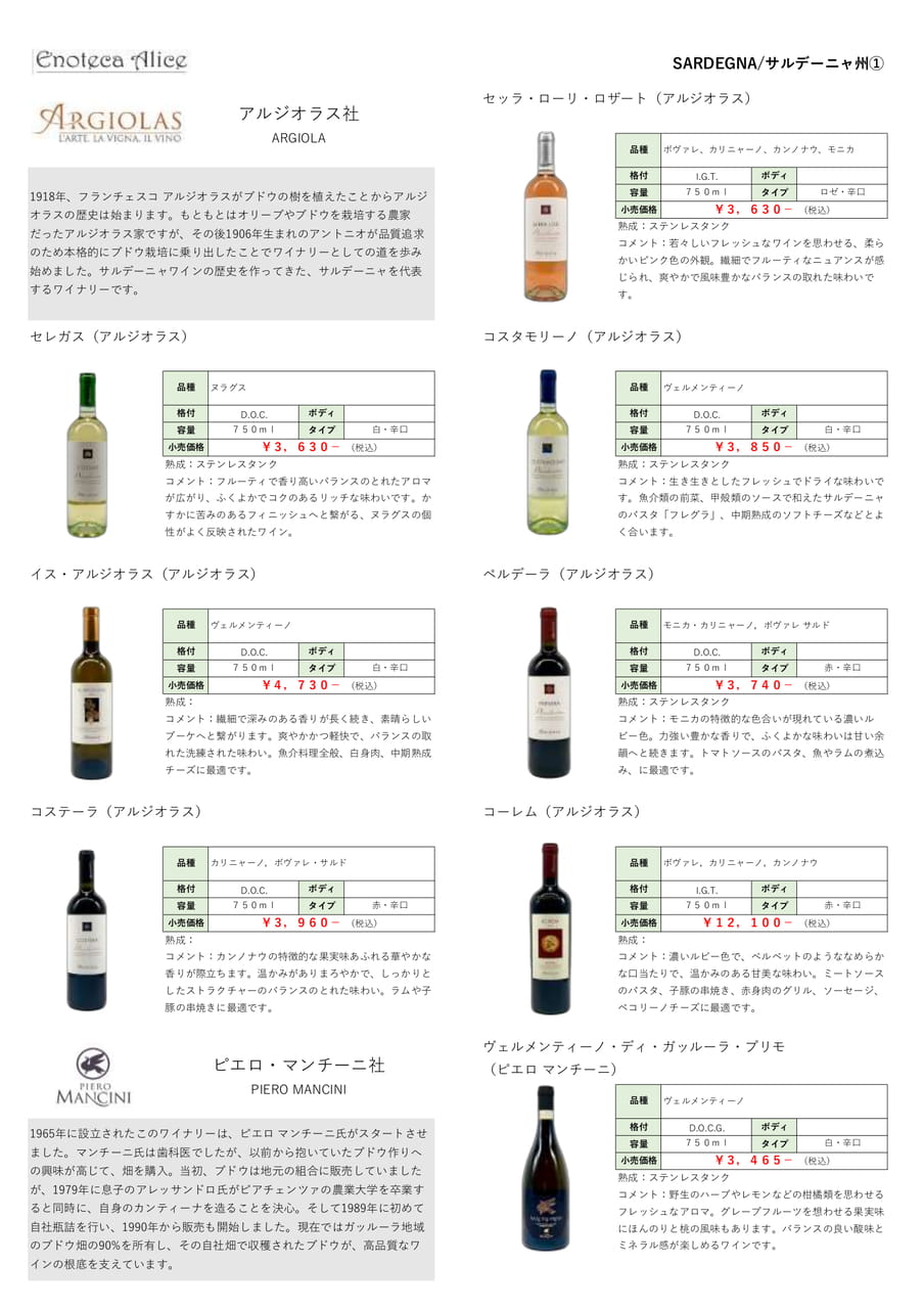 サルデーニャ州③