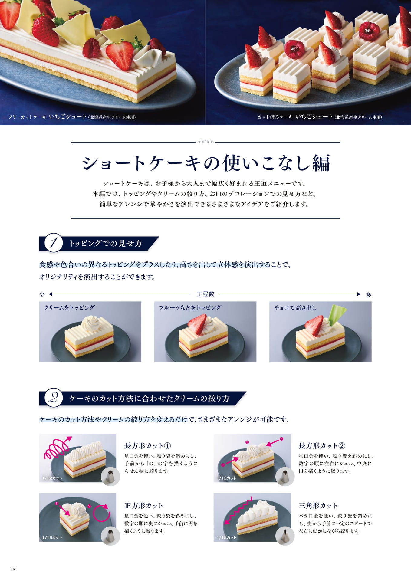 朝田オーナーシェフパティシエ監修 ショートケーキの使いこなし編①