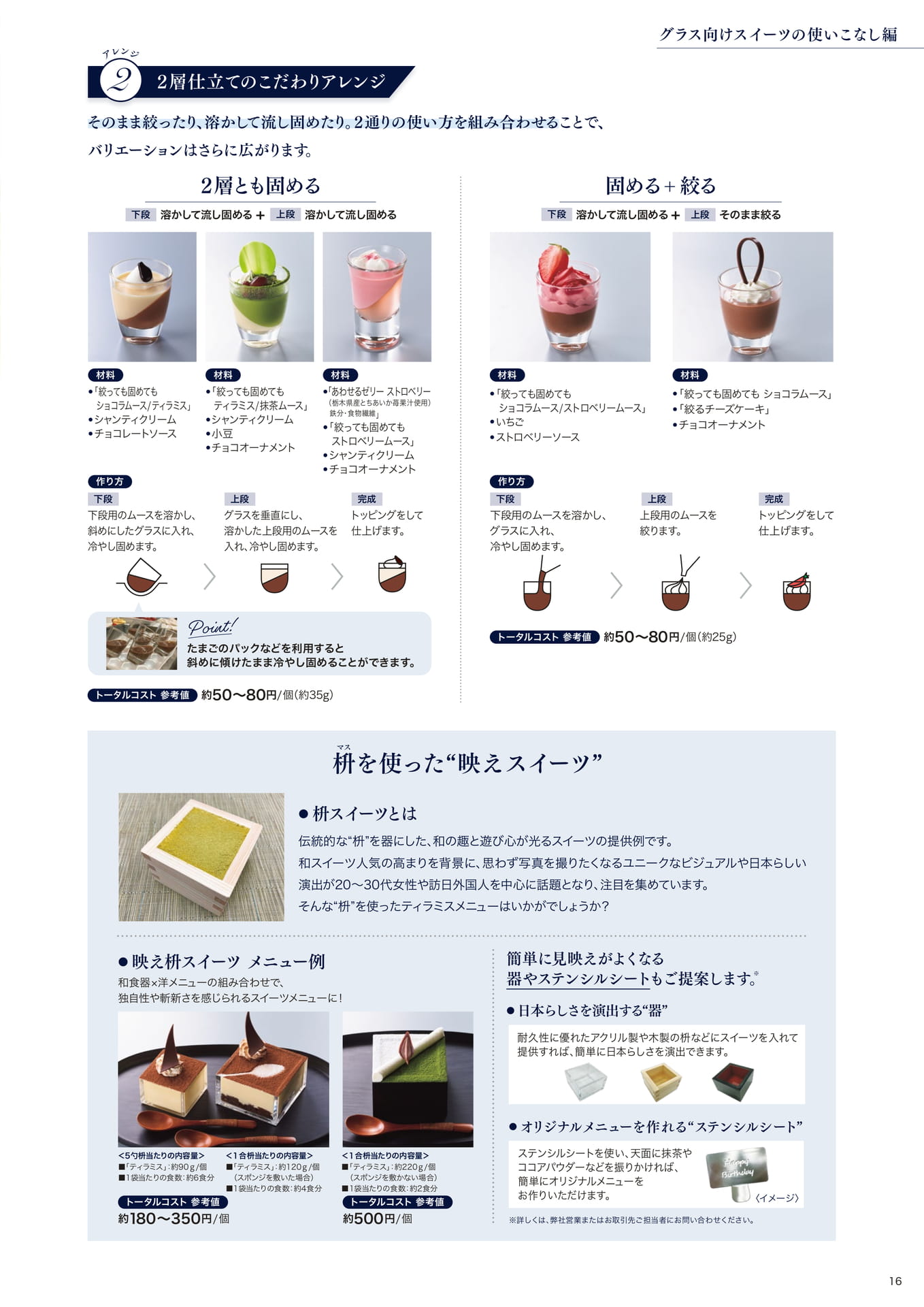 朝田オーナーシェフパティシエ監修 グラス向けスイーツの使いこなし編②