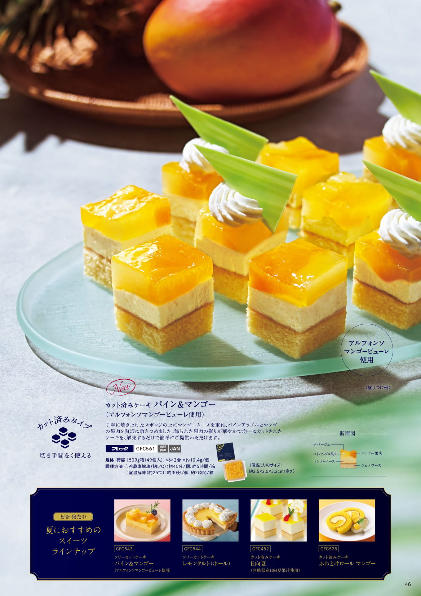 夏を彩るトロピカルなフルーツケーキ②