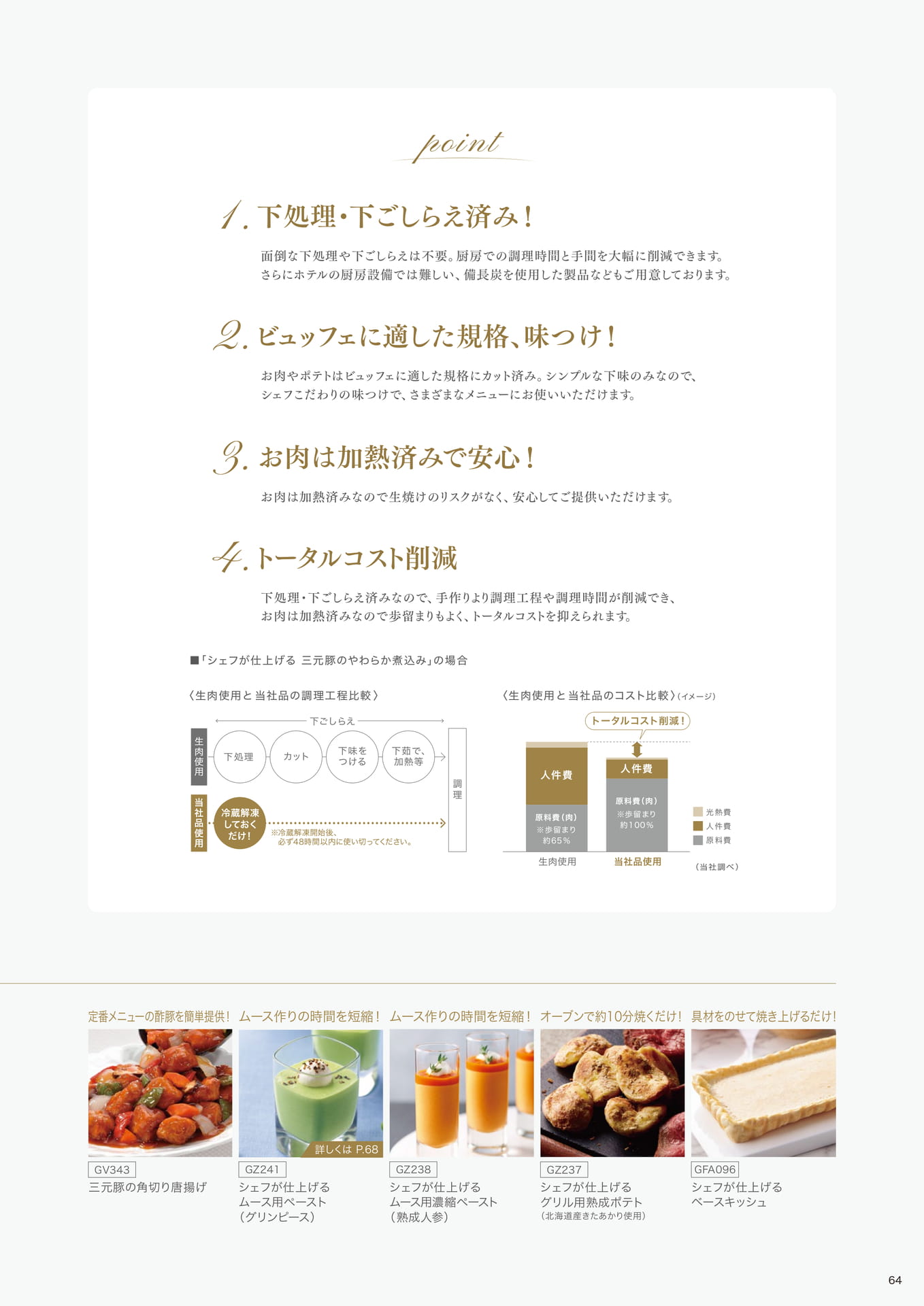 <厨房での調理工程を大幅削減!> シェフが仕上げるシリーズ②