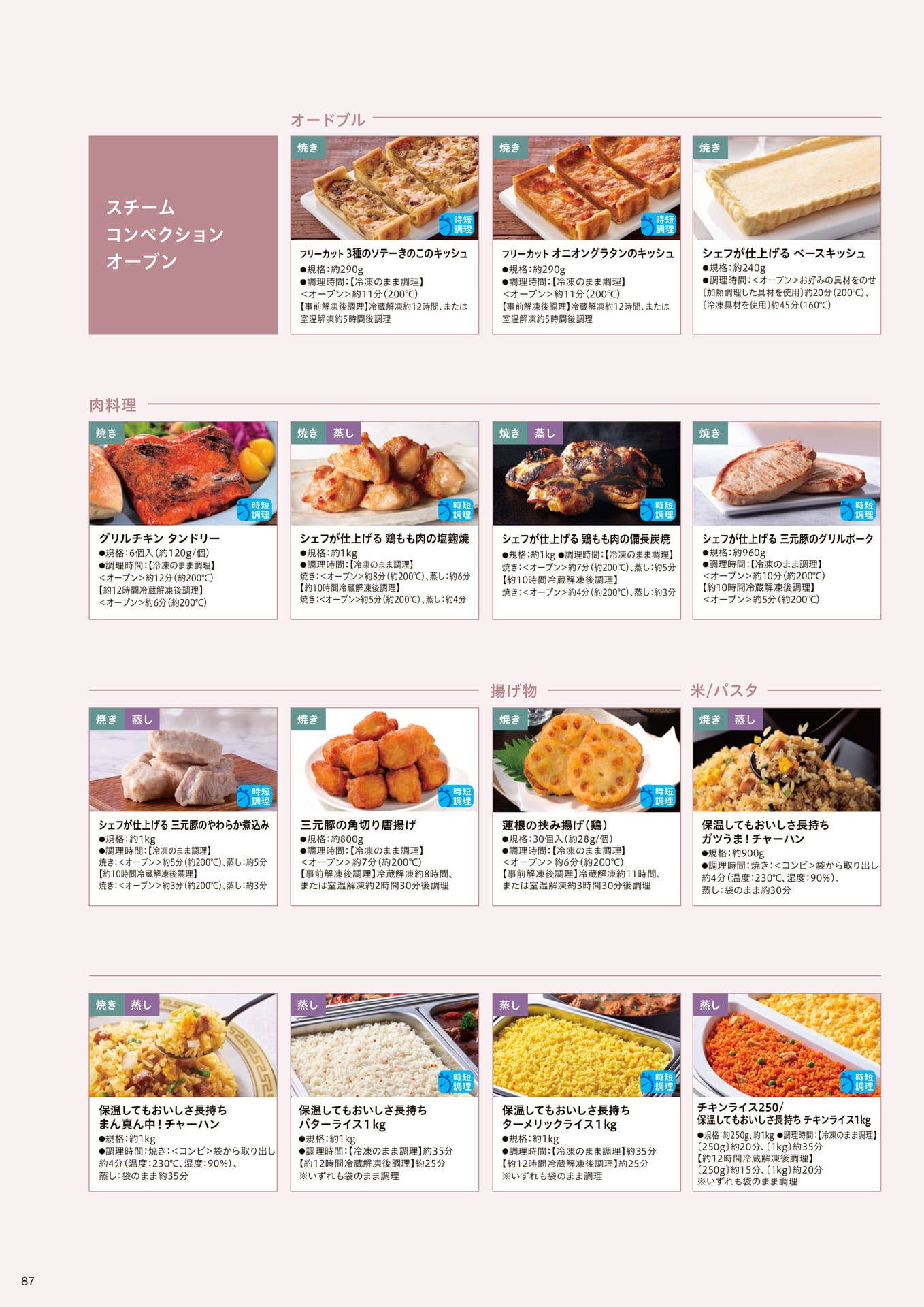 調理方法別 おすすめ製品のご紹介_スチームコンベクションオーブン③