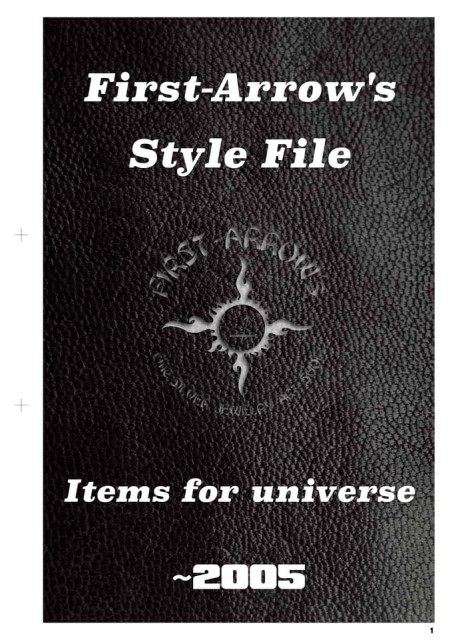 First-Arrow's Style File Vol 1