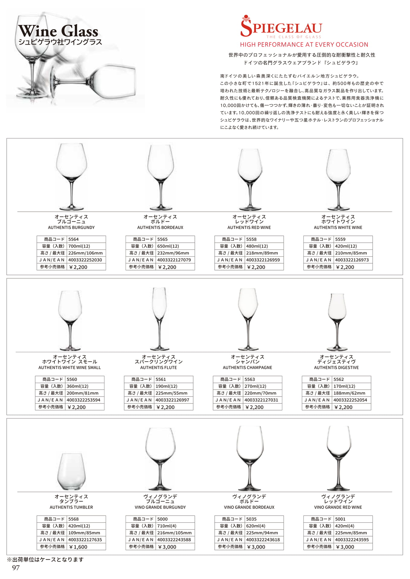 SPIEGELAU <WINE GLASS>