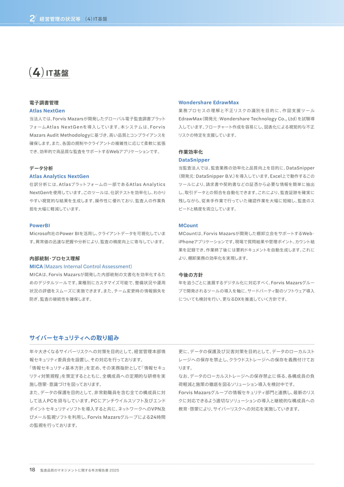 （４）IT基盤